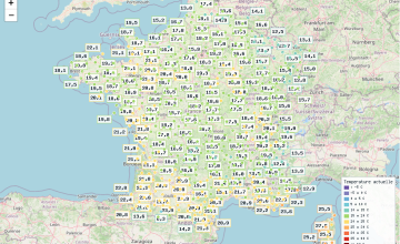 Situation météorologique actuelle en France