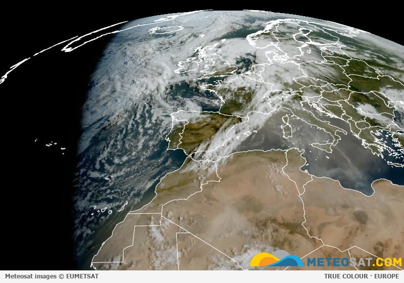 Meteosat satellite animation