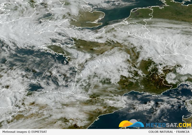 Dernière image Meteosat disponible sur la France