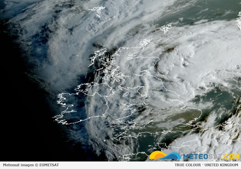 Latest Meteosat image over the United Kingdom