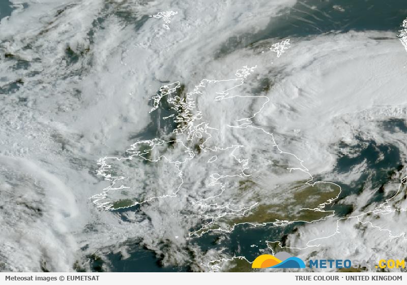 Latest Meteosat image over the United Kingdom