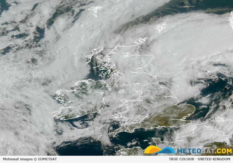 Latest Meteosat image over the United Kingdom