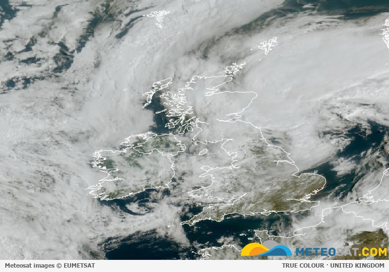 Latest Meteosat image over the United Kingdom