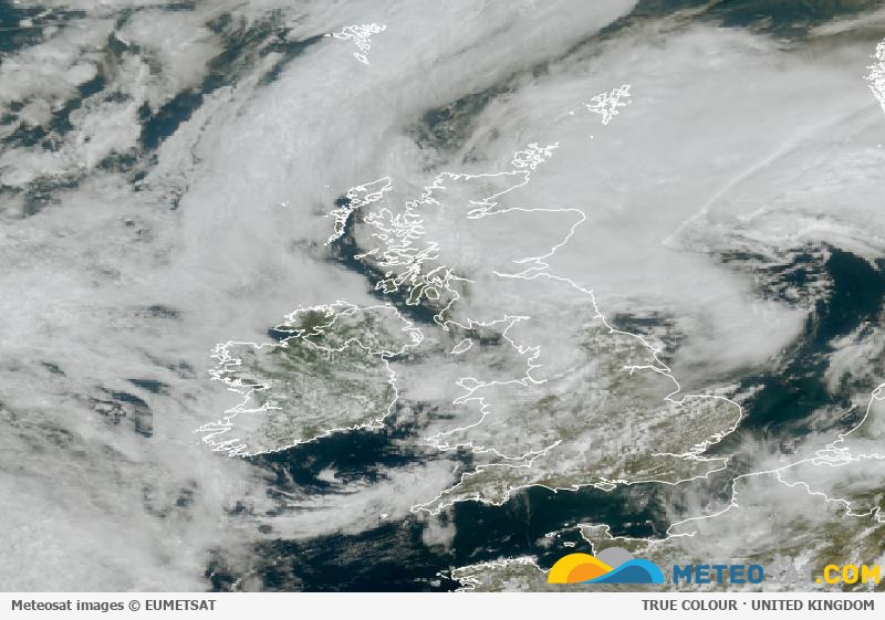 Latest Meteosat image over the United Kingdom