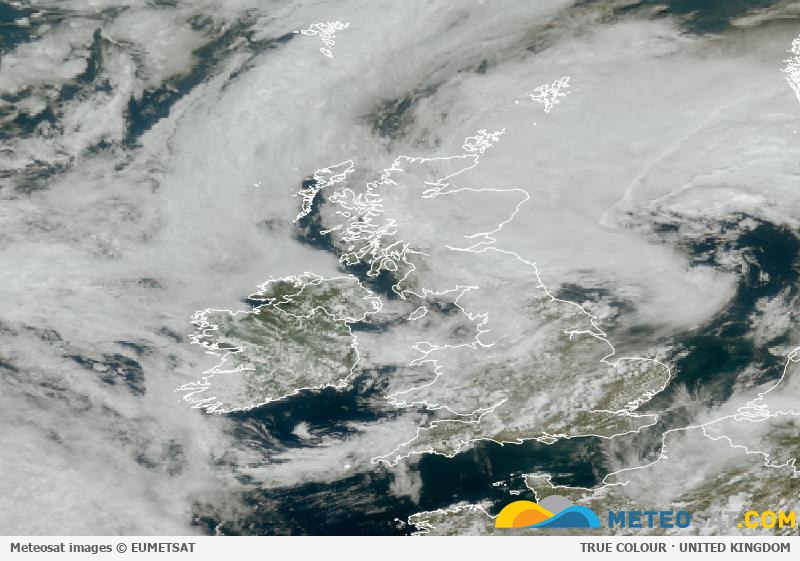 Latest Meteosat image over the United Kingdom