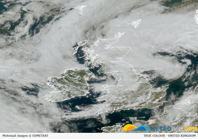 Latest Meteosat image over the United Kingdom