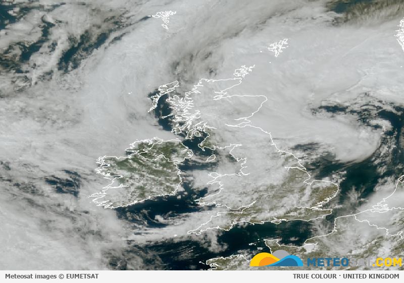 Latest Meteosat image over the United Kingdom