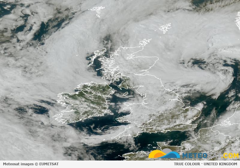 Latest Meteosat image over the United Kingdom