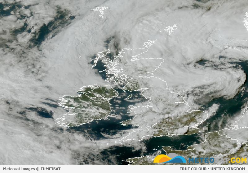 Latest Meteosat image over the United Kingdom