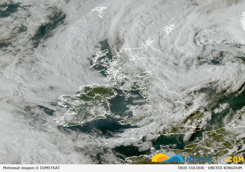 Latest Meteosat image over the United Kingdom